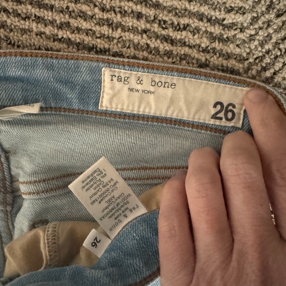 rag & bone Women's Sky Blue Skinny Jeans - Picture 3 of 9